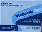 Victoria Bay Plastic Translucent Cold Cups 5 Ounce 2500ct