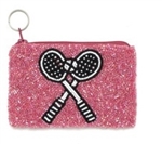 Beaded Tennis Coin Pouch