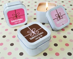 Square Gift Box Personalized Square Candle Tins