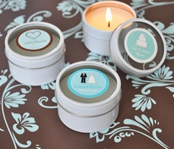 Personalized Theme Round Travel Candle Tins