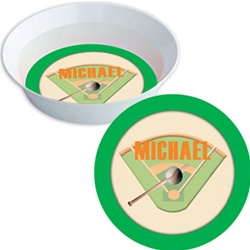 Baseball Plate and Bowl Set