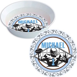 Football Plate and Bowl Set