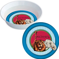 Zoo Plate and Bowl Sets