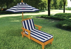 Chaise Lounge Chair with Umbrella