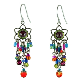 Firefly Light Long Earrings in Multi-color