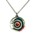 Firefly Luna Circle Necklace in Multi-color