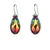 Firefly Zinnea Simple Drop Earrings in Flame Multi-color