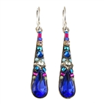 Firefly Camelia Drop Earrings in Royal Blue