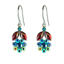 Firefly Botanical Flower Earrings in Multi-color