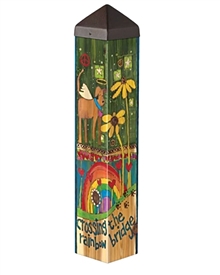 Rainbow Bridge Dog Art Pole - 20"