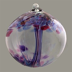 Tree of Faith Art Glass Ornament - 6"