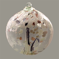 Tree of Peace Art Glass Ornament - 6"