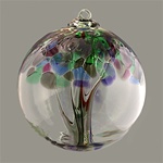 Tree of Strength Art Glass Ornament - 6"
