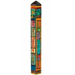May Peace Prevail 40" Art Pole