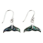 Abalone Whale's Tail Earrings