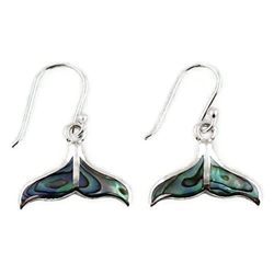 Abalone Whale's Tail Earrings