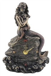 Mermaid Mother & Baby Clock