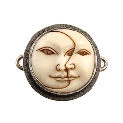 Tabra Moon/Sun Face Charm