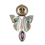 Tabra Bronze Bug Goddess Pendant