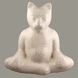 Buddha Cat Medium Statue - Color Choices