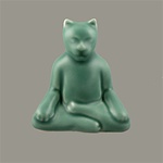 Buddha Cat Small Statue - Color Choices