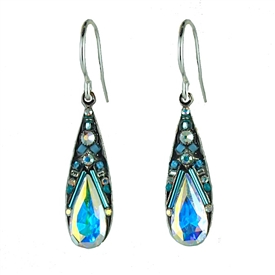 Firefly Camelia Large Drop Earrings in Ice