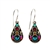 Firefly Arabesque Small Drop Earrings in Multi-color