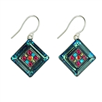 Firefly La Dolce Vita Diagonal Earrings in Sapphire