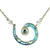 Firefly Spiral Necklace in Ice