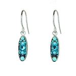 Firefly Sparkle Oval Earrings in Turquoise