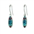 Firefly Sparkle Oval Earrings in Blue Zircon