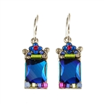 Firefly Bermuda Blue Crystal Earrings