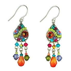 Firefly Mosaic with Dangles Earrings