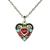 Firefly Heart in Heart Necklace in Multi-color