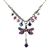 Firefly Dragonfly Necklace in Purple