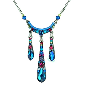 Firefly Gazelle Necklace in Bermuda Blue