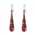 Firefly Gazelle Medium Drop Earrings in Red