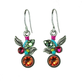 Firefly Leaf & Fruit Earrings in Multi-color
