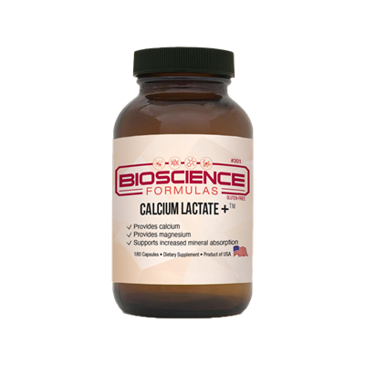 Calcium Lactate + | 180 Capsules | BioScience
