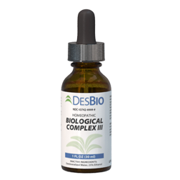 Biological Complex III is for the temporary relief of symptoms related to systemic or cutaneous infection from specific biological substances; including headache, nausea, abdominal pain, chills, diarrhea, blurred vision, or food poisoning.