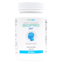 BioPro ENT provides a combination of clinically-studied probiotic strains shown to support the health of the teeth, gums, ears, and sinuses.
