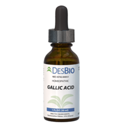 INDICATIONS: For temporary relief of symptoms related to Gallic Acid sensitivities including back pain, hyperactivity, food cravings, nasal congestion, sinus congestion, learning difficulties, rapid heart beat, and wheat allergy.