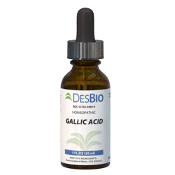 INDICATIONS: For temporary relief of symptoms related to Gallic Acid sensitivities including back pain, hyperactivity, food cravings, nasal congestion, sinus congestion, learning difficulties, rapid heart beat, and wheat allergy.