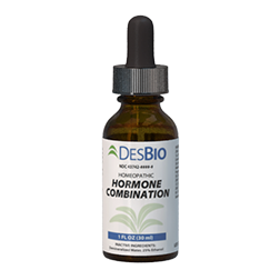 DesBio’s Hormone Combination  provides comprehensive homeopathic  remedies that work with  each person’s unique chemistry to  restore balance and provide relief  from hormone fluctuations due to  menstrual cycle