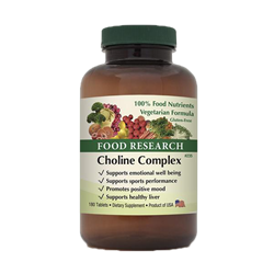 Choline Complex | 180 Tablets | Food Research