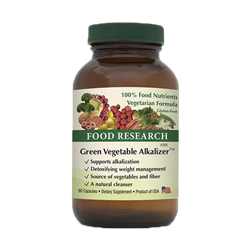 Green Vegetable Alkalizer | 90 Capsules | Food Research