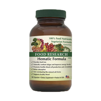 Hematic Formula | 90 Capsules | Food Research