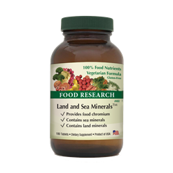 Land and Sea Minerals | 160 Tablets | Food Research