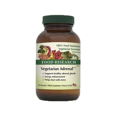 Vegetarian Adrenal | 90 Capsules | Food Research