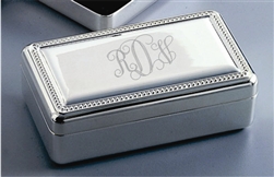 Silver Jewelry Box Personalized